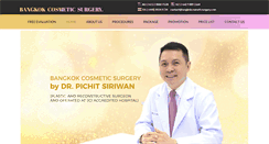 Desktop Screenshot of bangkokcosmeticsurgery.com