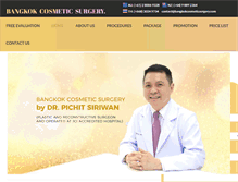 Tablet Screenshot of bangkokcosmeticsurgery.com